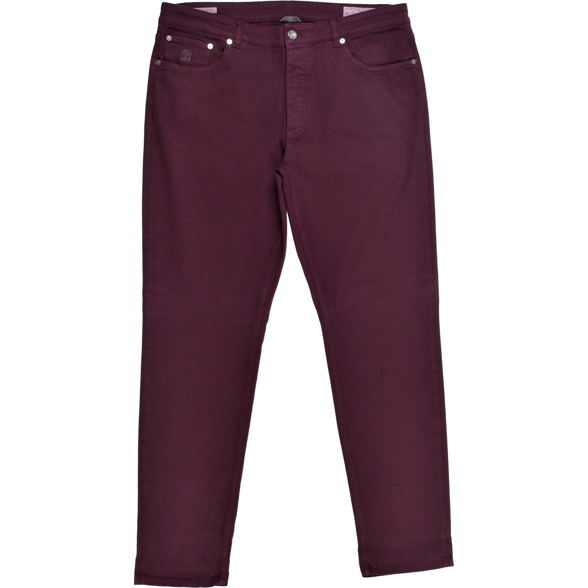 Burgundy Cotton Pants