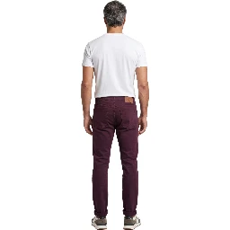 Burgundy Cotton Pants