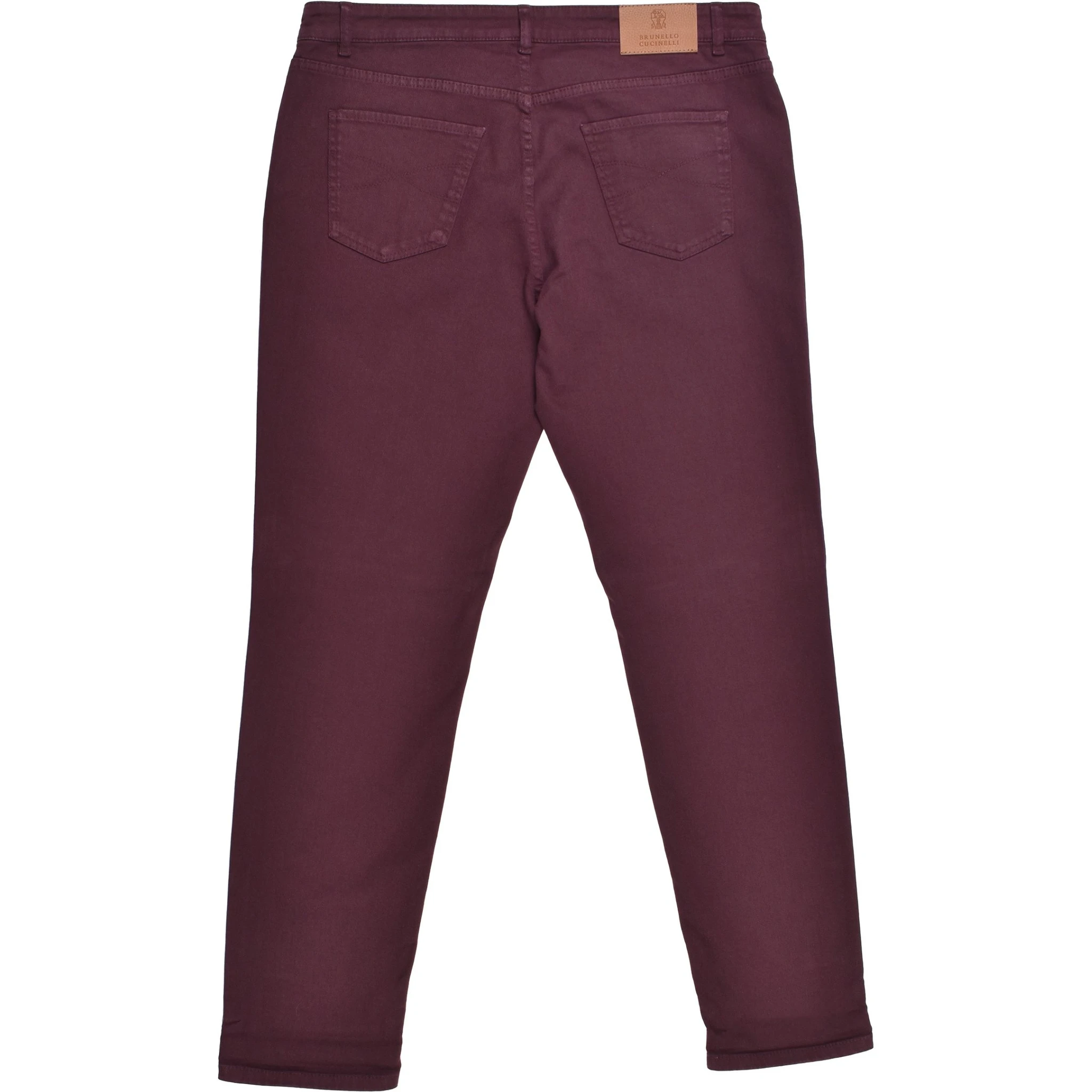 Burgundy Cotton Pants
