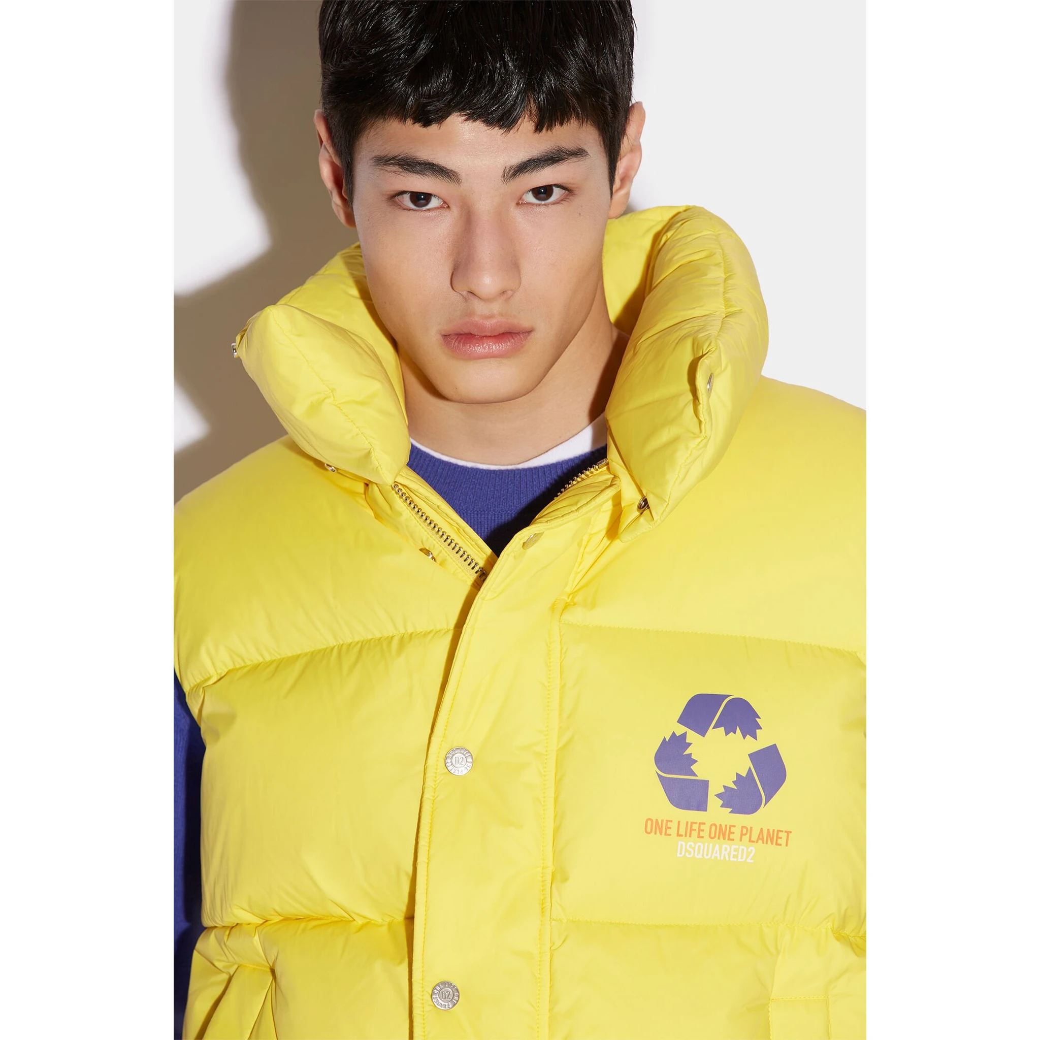 Yellow Fibres Sleveless Jacket