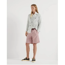 Pink Cotton Bermuda Shorts