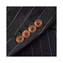 Black Linen Two-Piece Suit