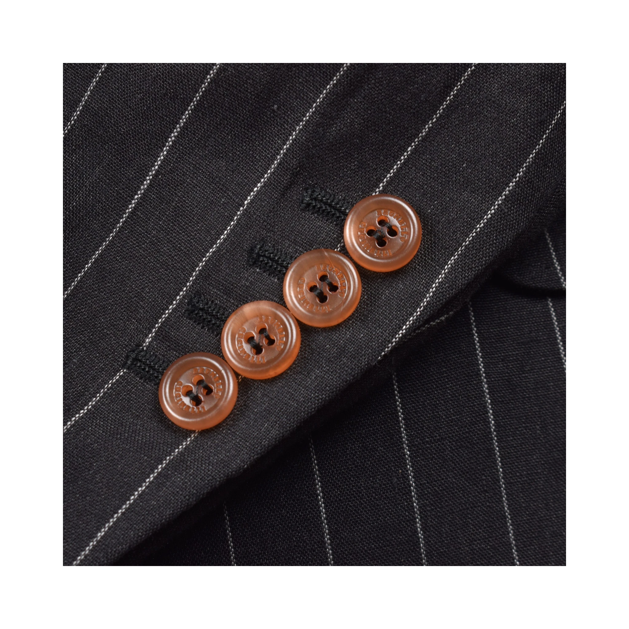 Black Linen Two-Piece Suit