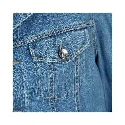 Light Blue Cotton Denim Jacket