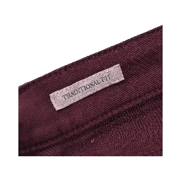 Burgundy Cotton Pants
