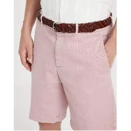 Pink Cotton Bermuda Shorts