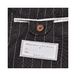 Black Linen Two-Piece Suit