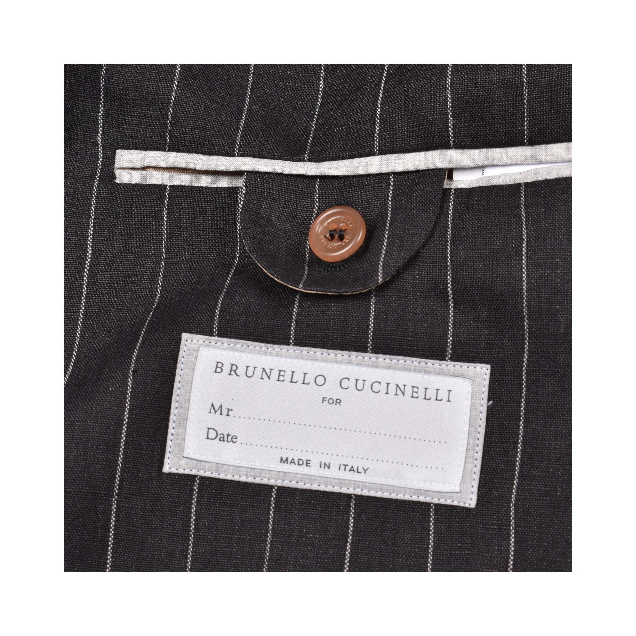 Black Linen Two-Piece Suit