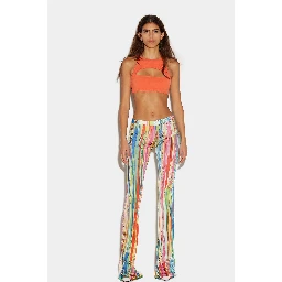Multicolor Fibres Casual Pants