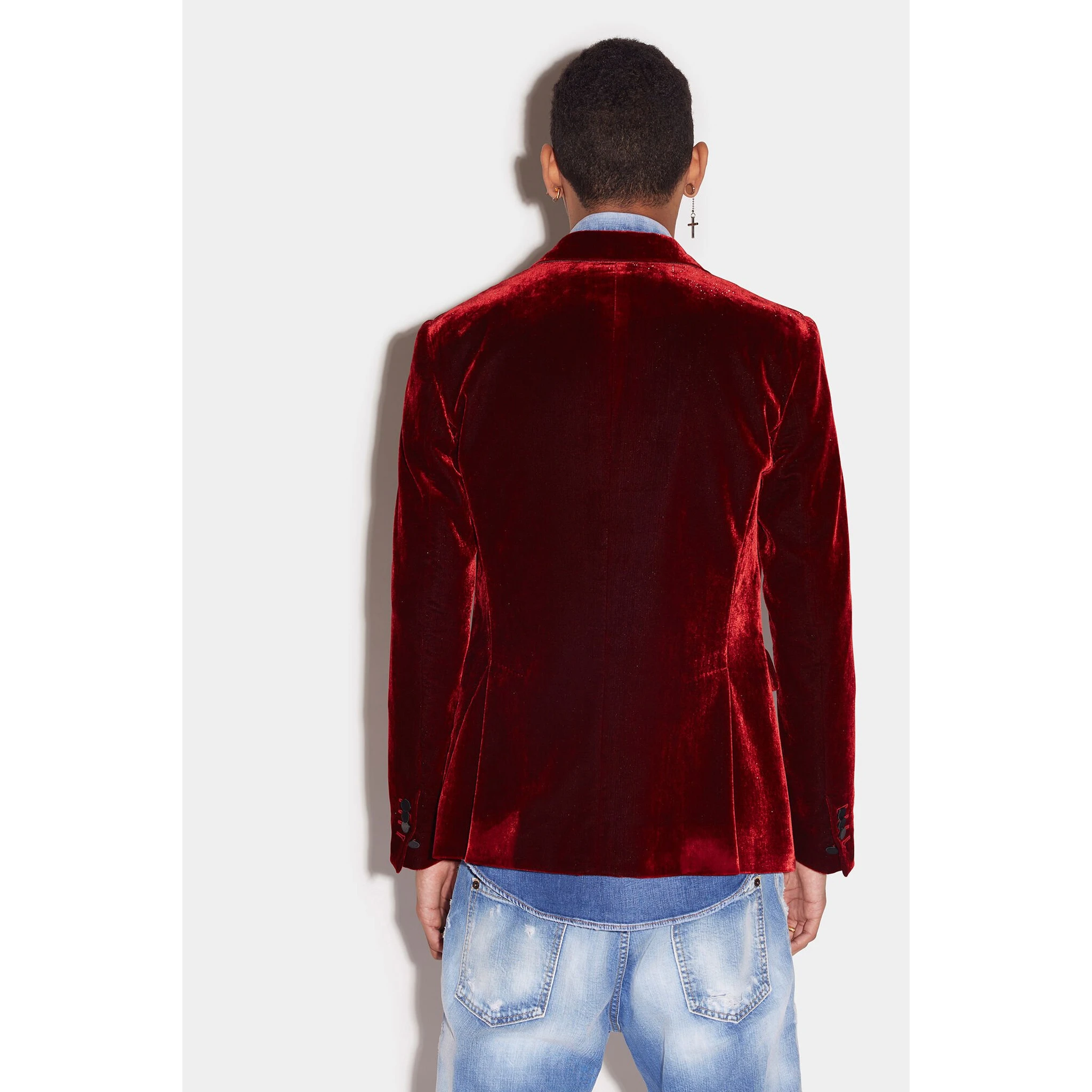 Burgundy Fibres Blazer