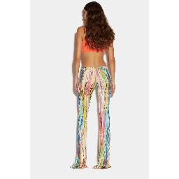 Multicolor Fibres Casual Pants