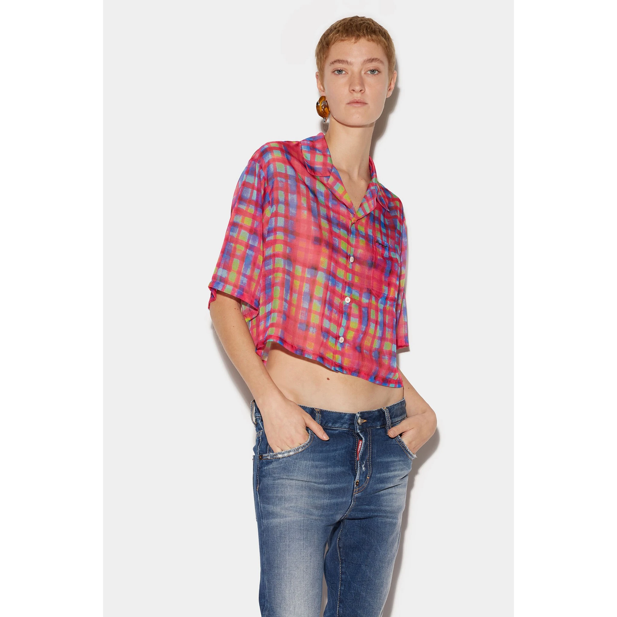 Multicolor Fibres Pattern Shirt
