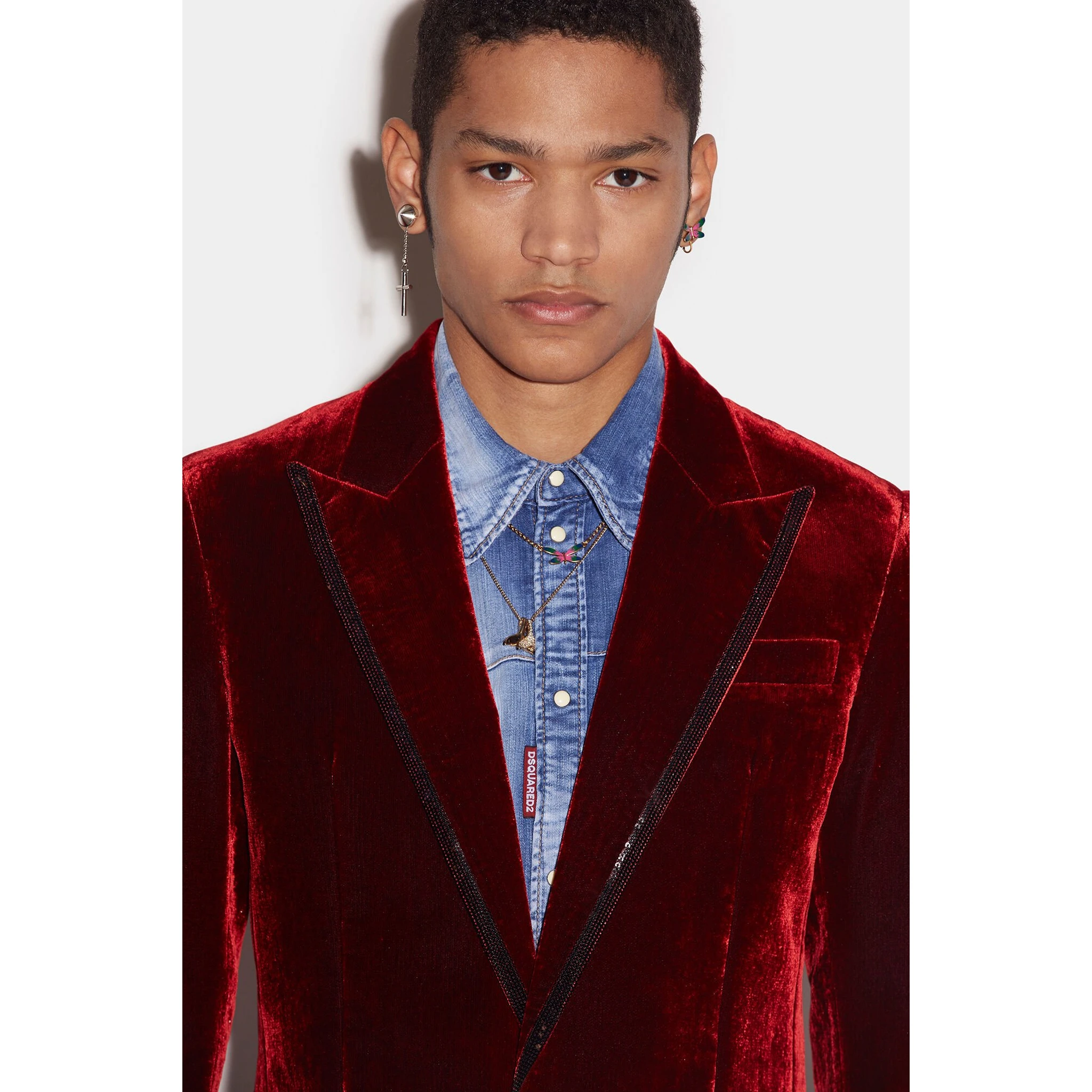 Burgundy Fibres Blazer