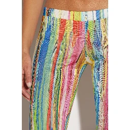 Multicolor Fibres Casual Pants