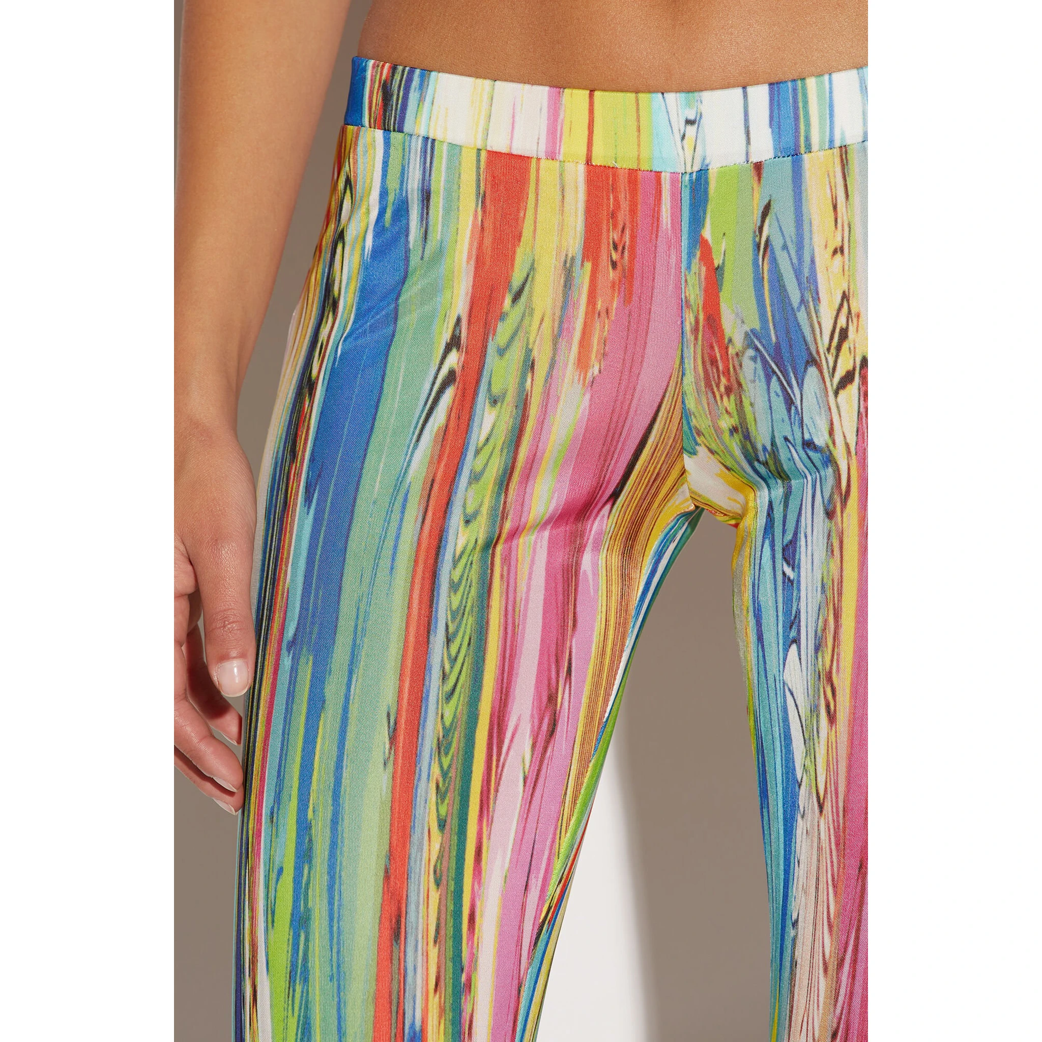 Multicolor Fibres Casual Pants