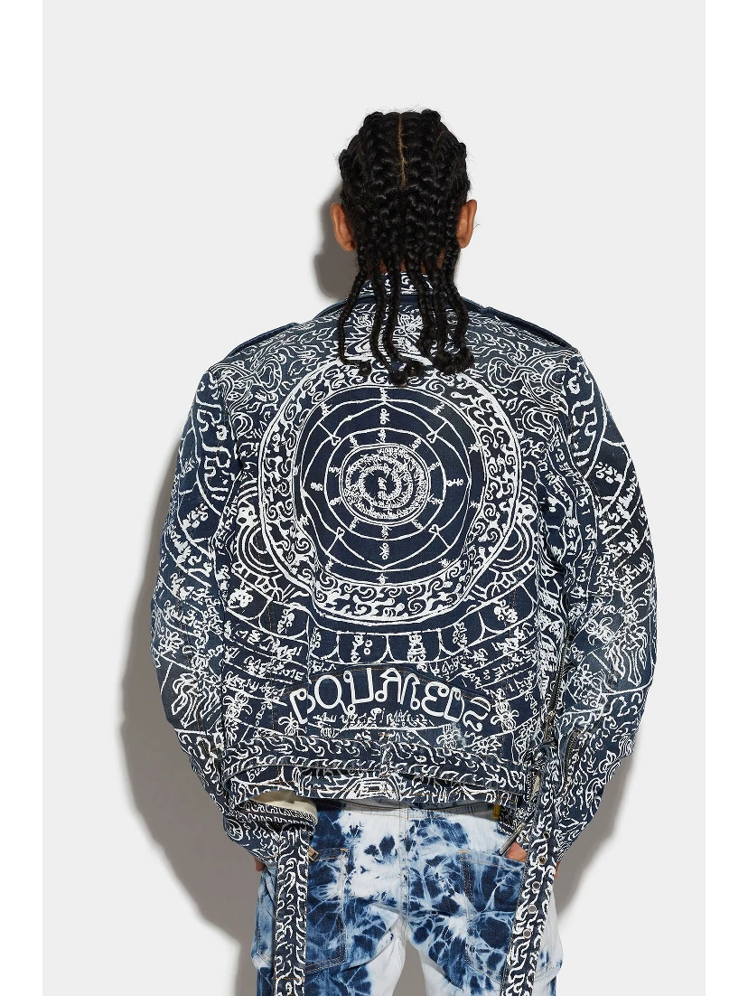 Blue Fibres Biker Jacket