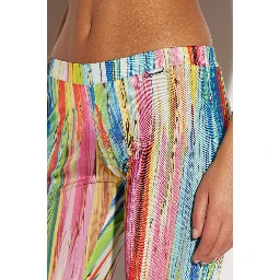 Multicolor Fibres Casual Pants