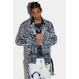 Blue Fibres Biker Jacket