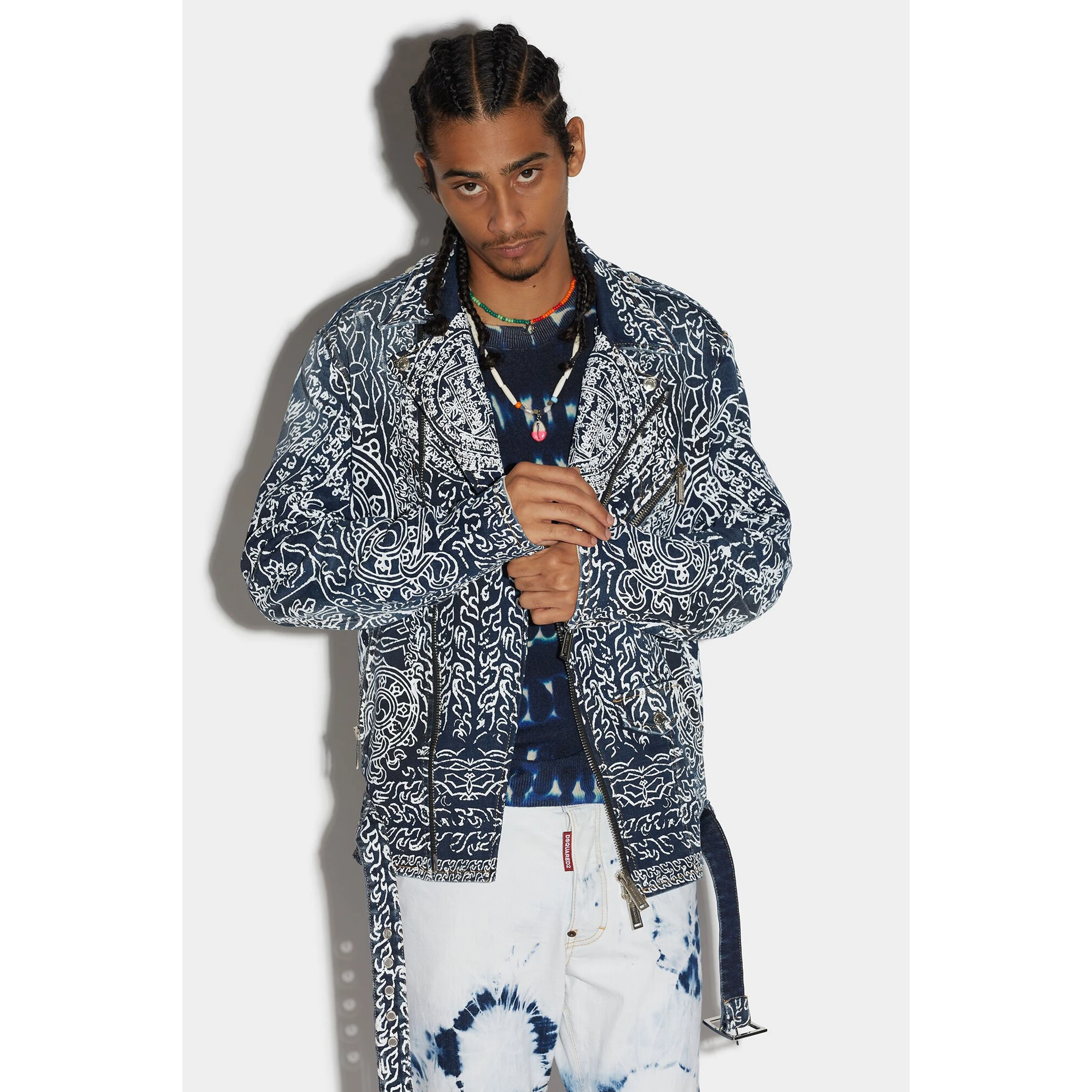 Blue Fibres Biker Jacket