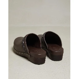Natural Leather Clogs