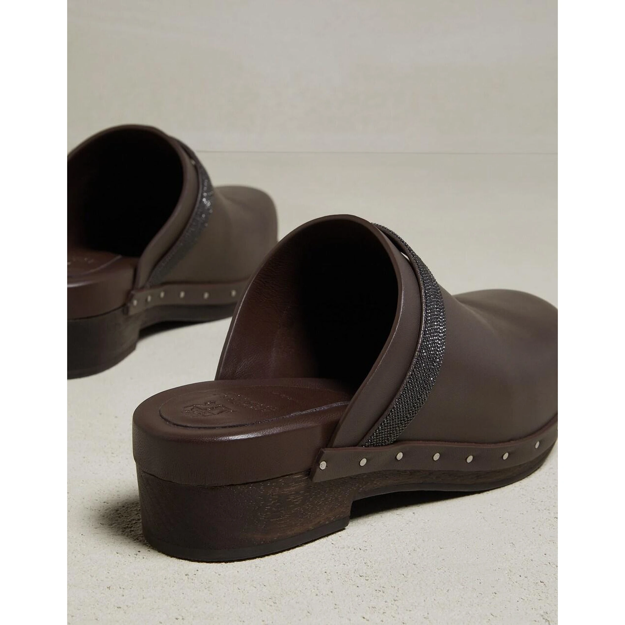 Natural Leather Clogs