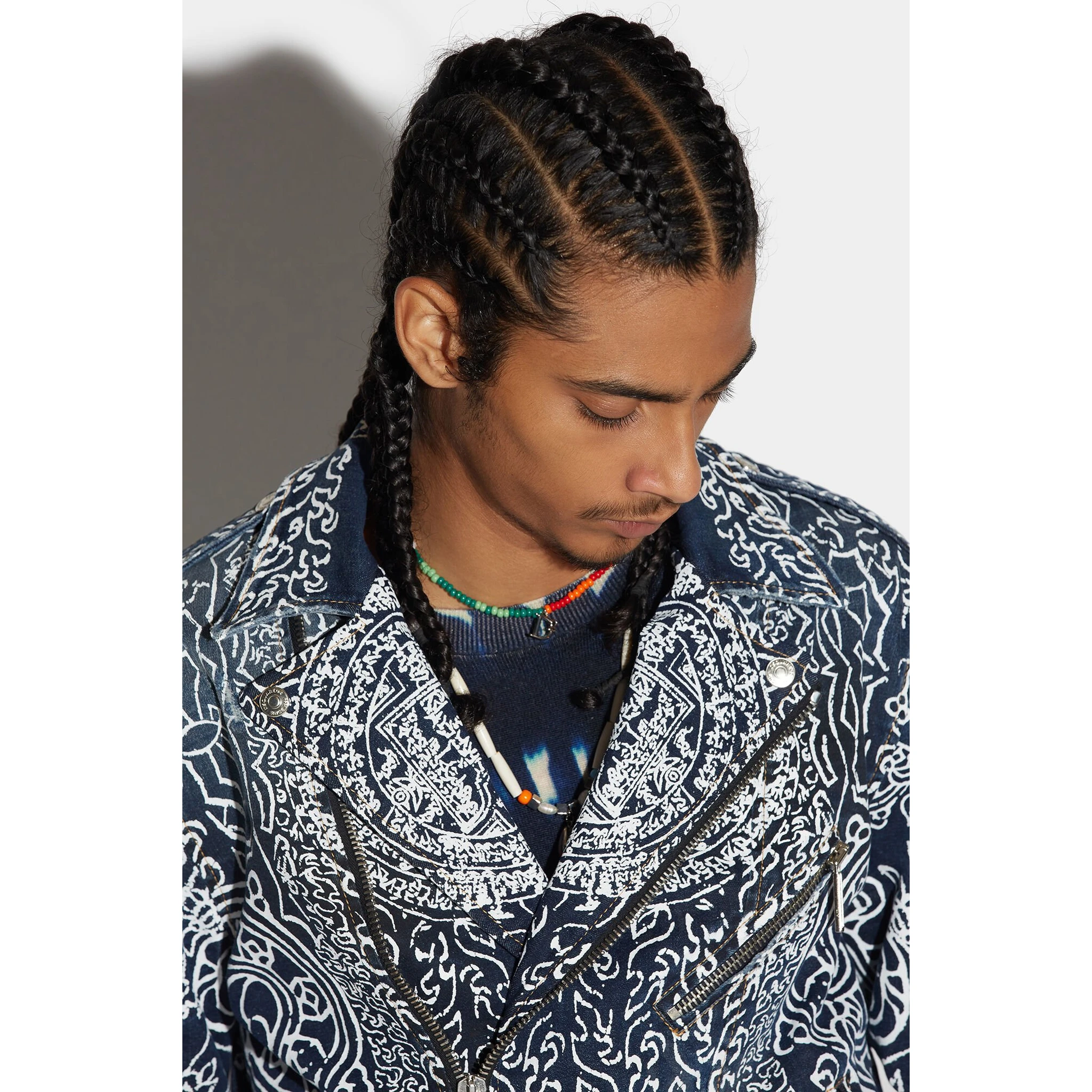 Blue Fibres Biker Jacket