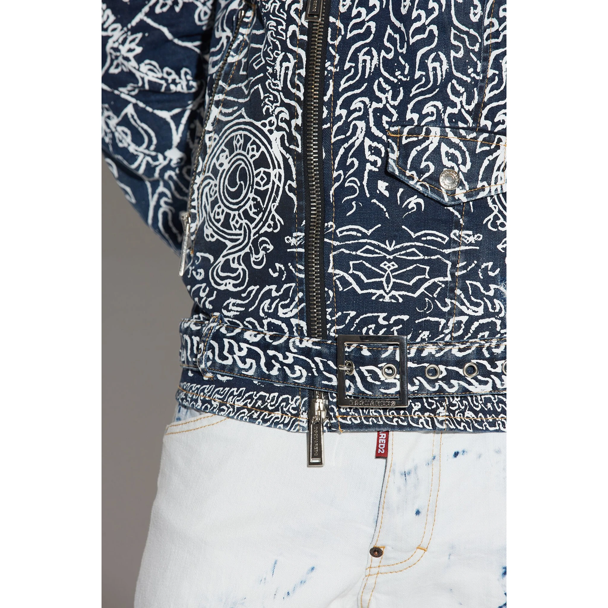 Blue Fibres Biker Jacket