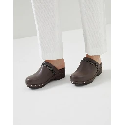 Natural Leather Clogs