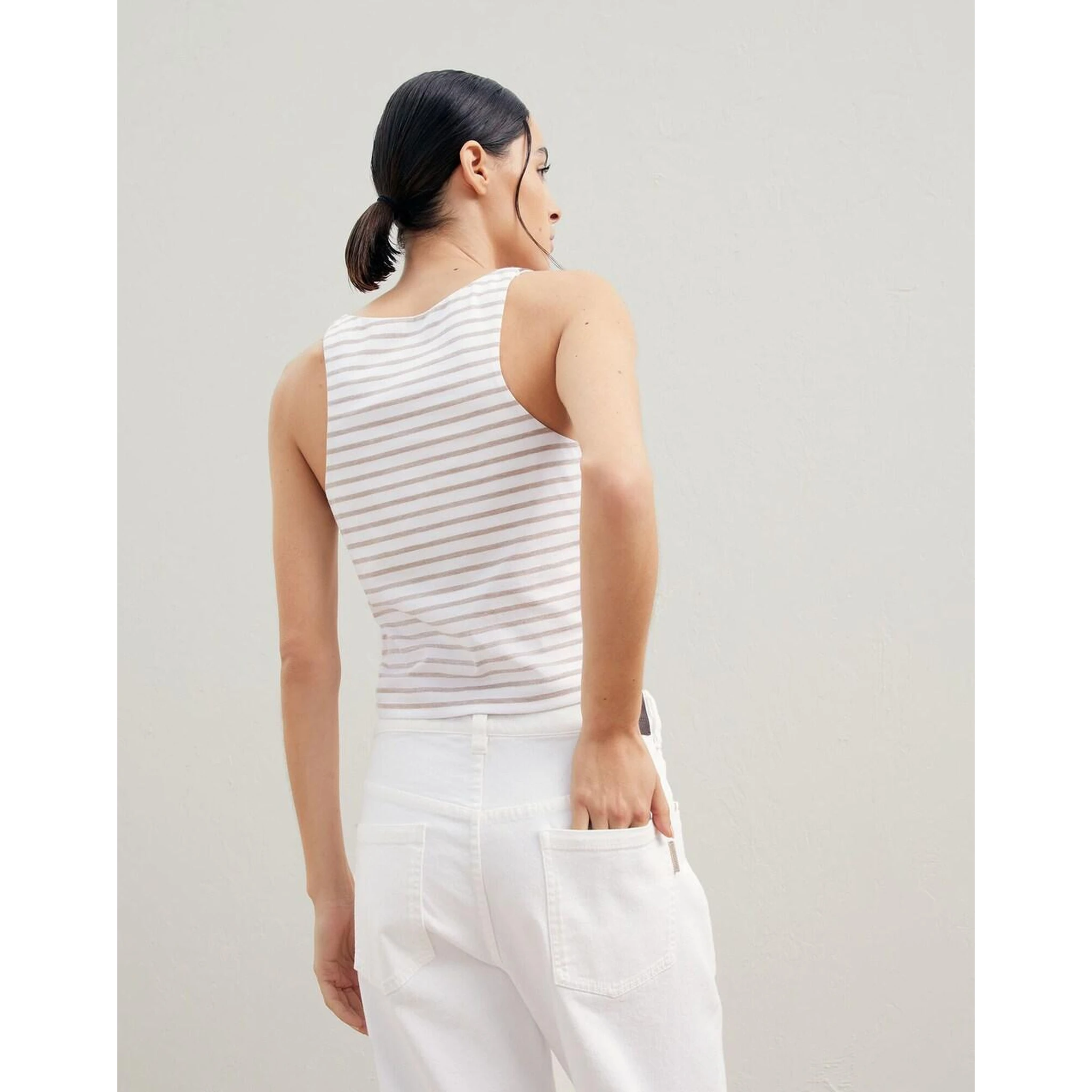 White Cotton Tank Tops