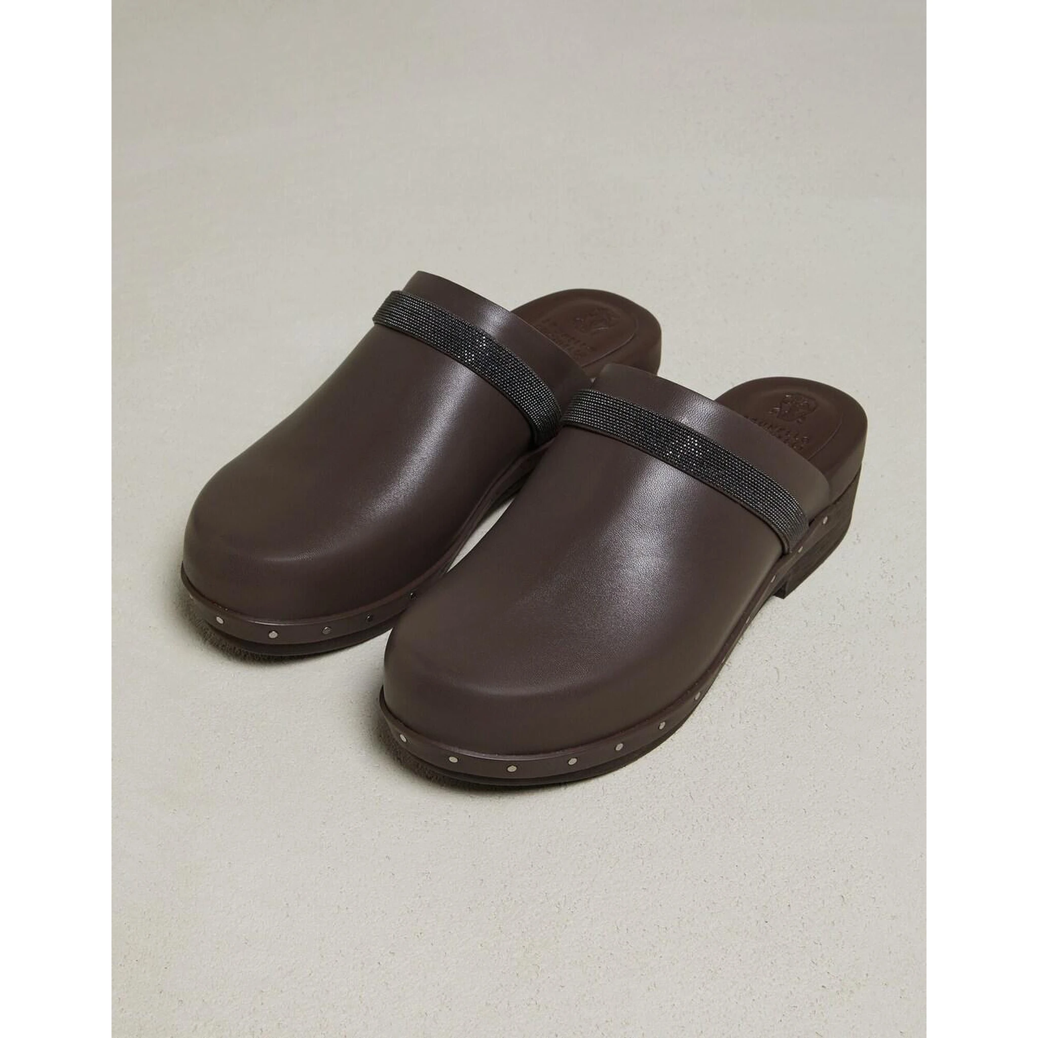 Natural Leather Clogs