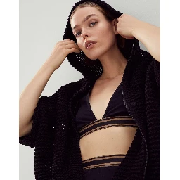 Black Cotton Sport Bra