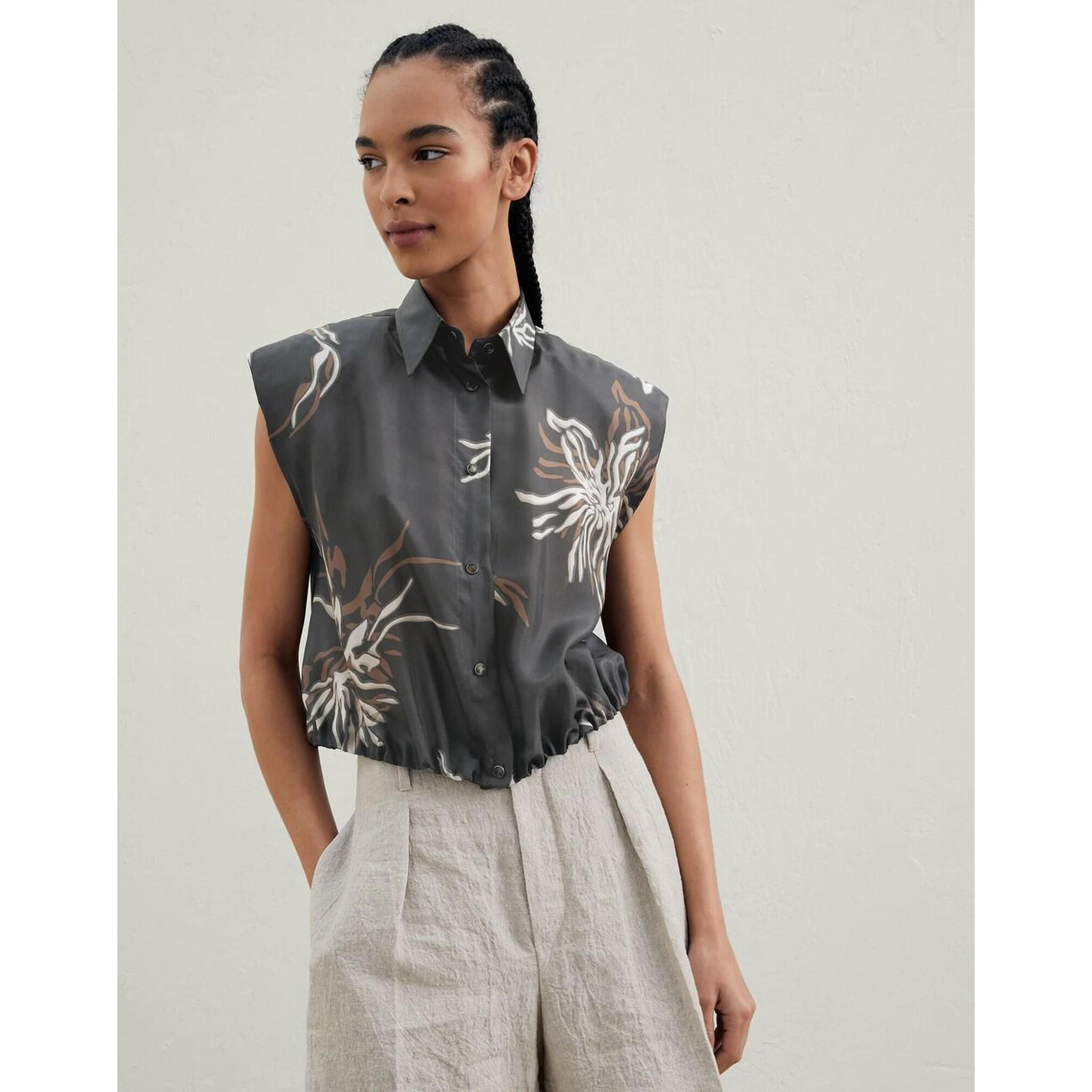 Multicolor Silk Pattern Shirt