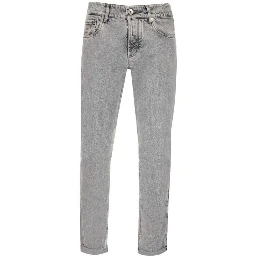 Black Cotton Slim Fit Jeans
