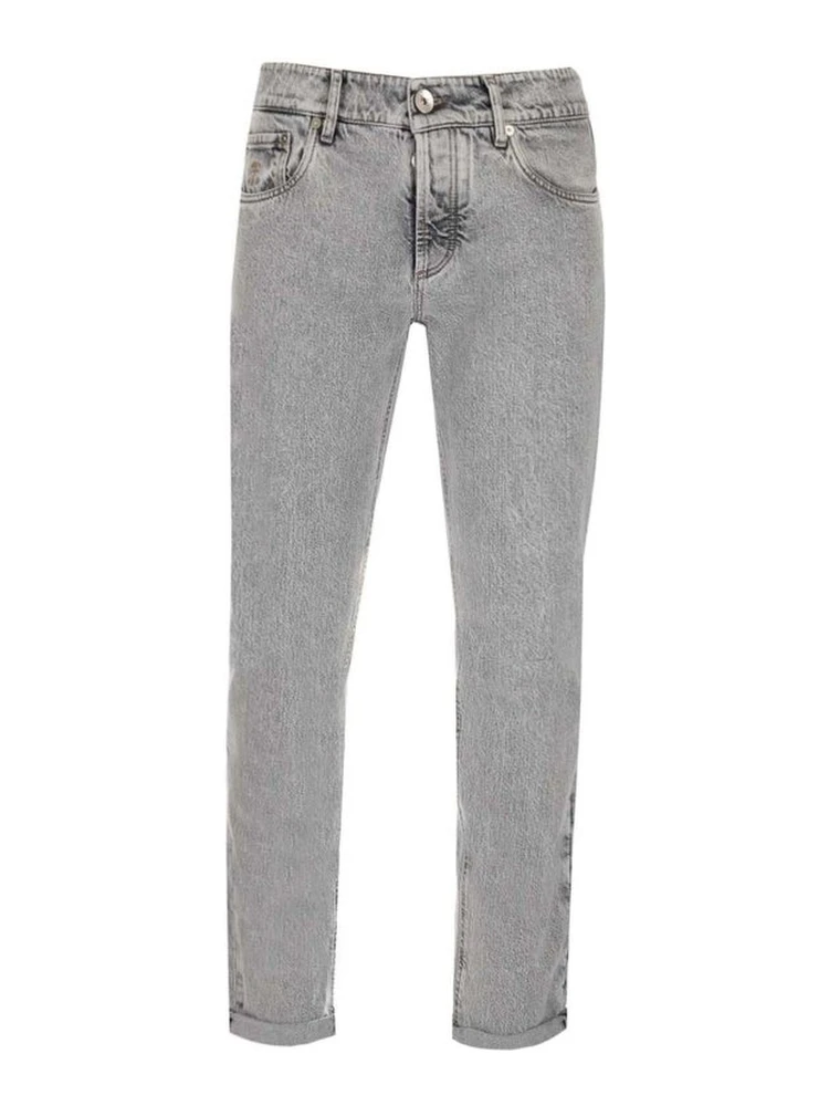 Black Cotton Slim Fit Jeans