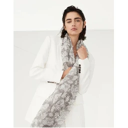 Bicolor Linen Scarf