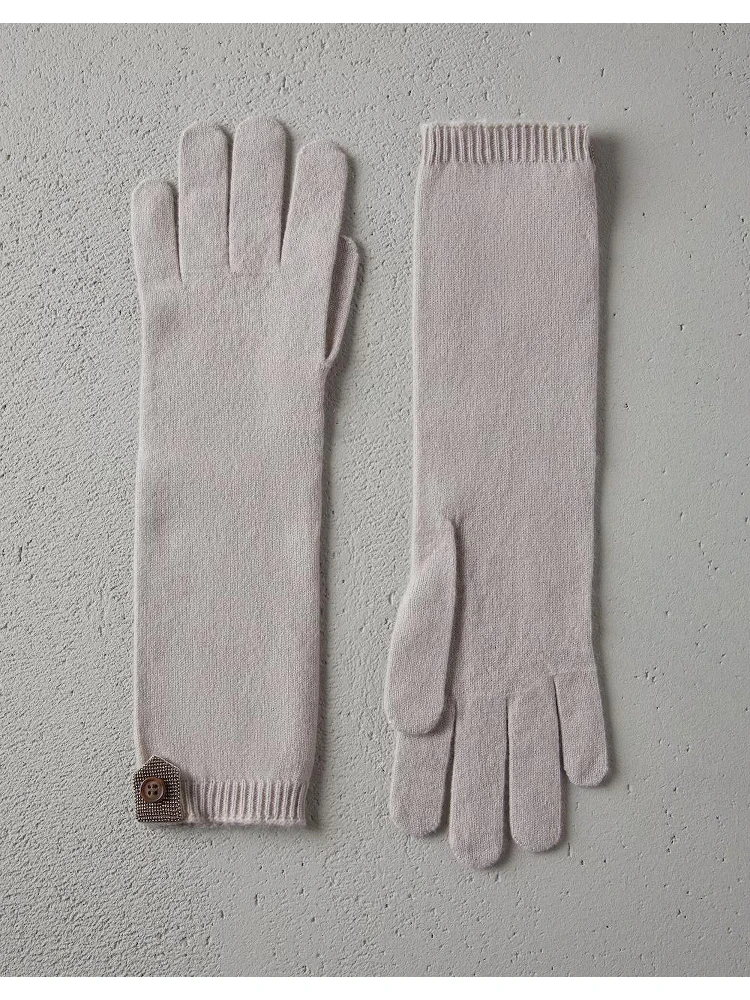 Bicolor Cashmere Gloves