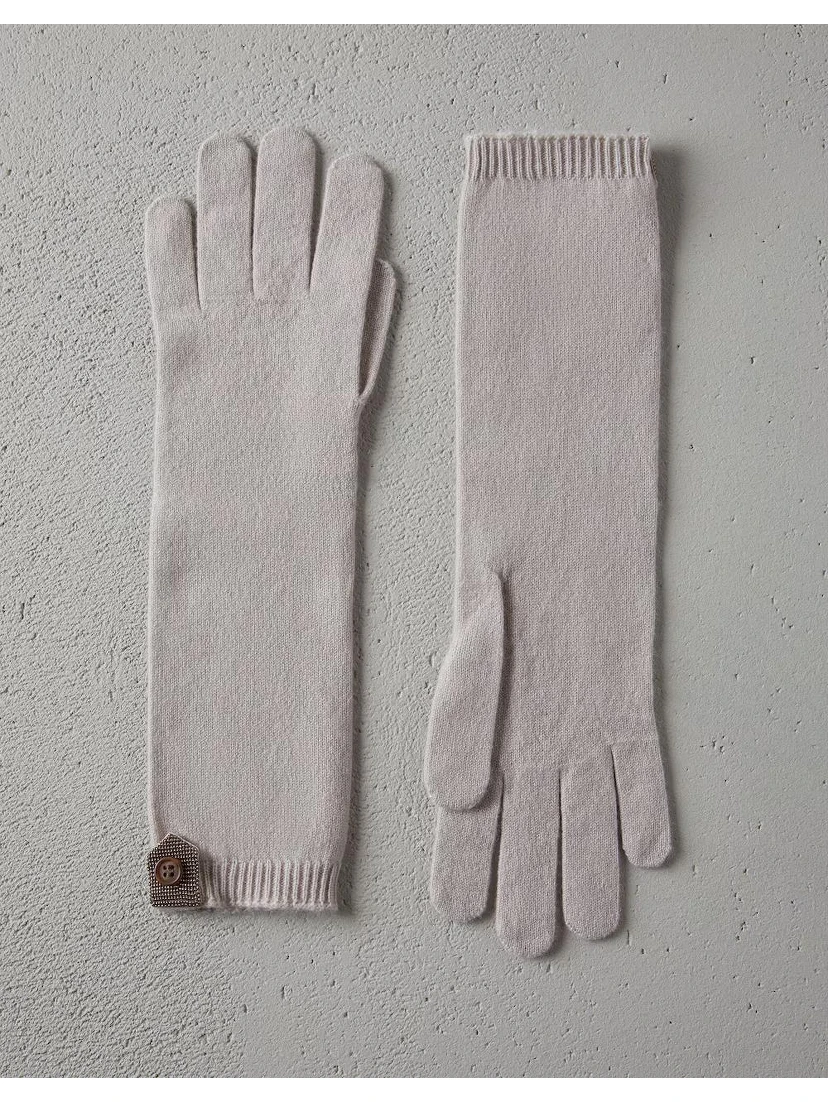 Bicolor Cashmere Gloves