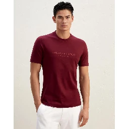 Burgundy Cotton T-Shirt