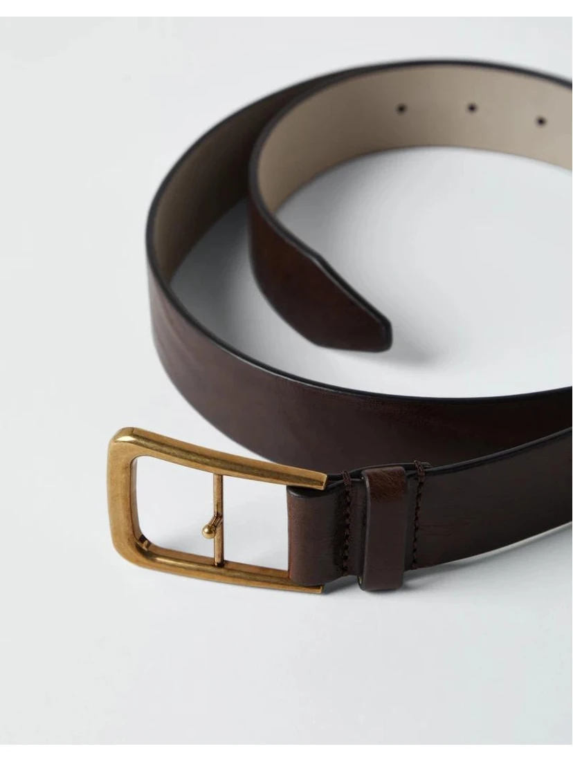 Brown Leather Regular Belt