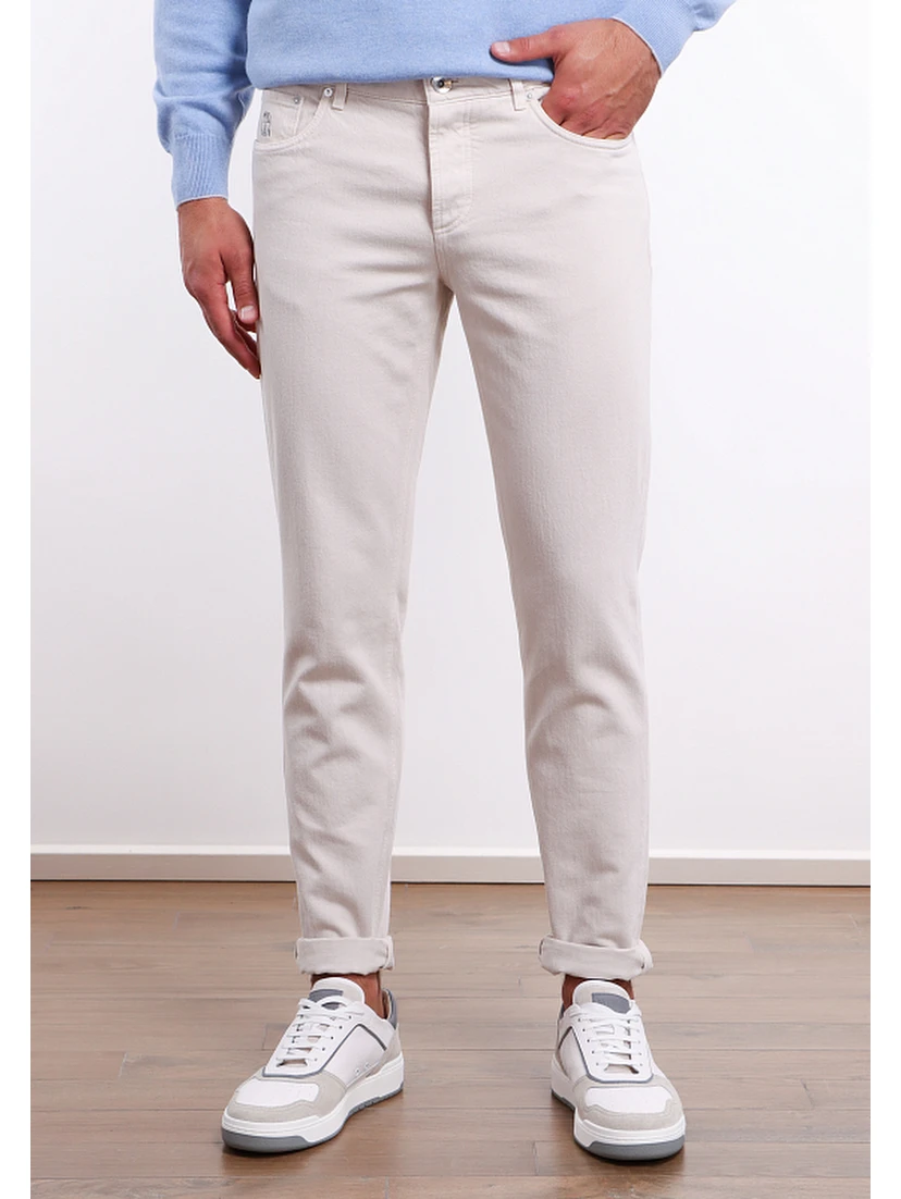 Multicolor Cotton Casual Pants