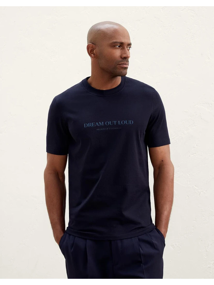 Blue Cotton T-Shirt