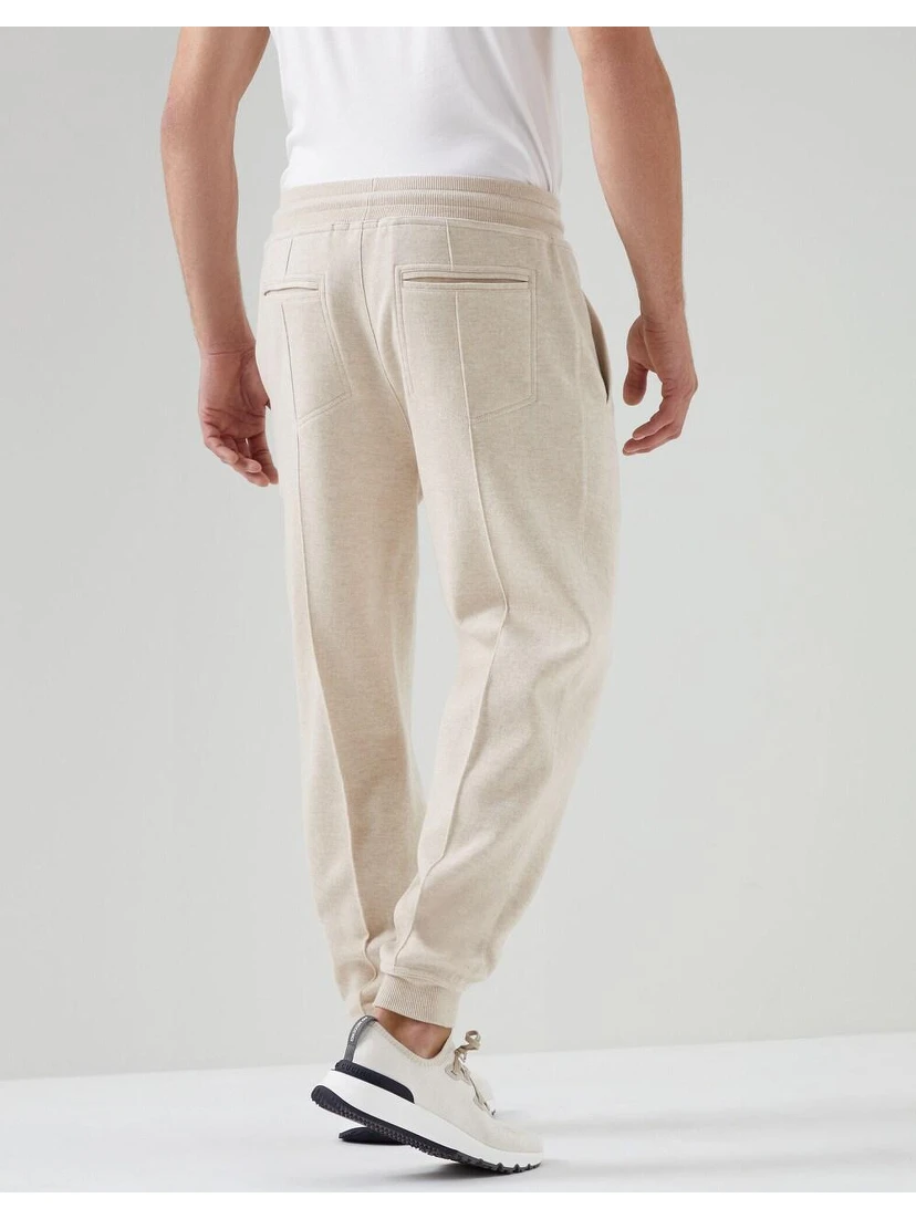 Beige Cashmere Joggers (Workout Pants)