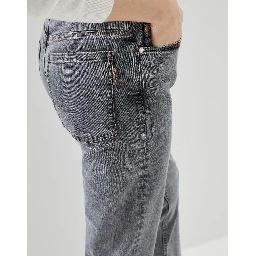 Multicolor Cotton Straight-Leg Jeans