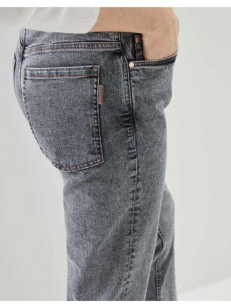 Multicolor Cotton Straight-Leg Jeans alternative