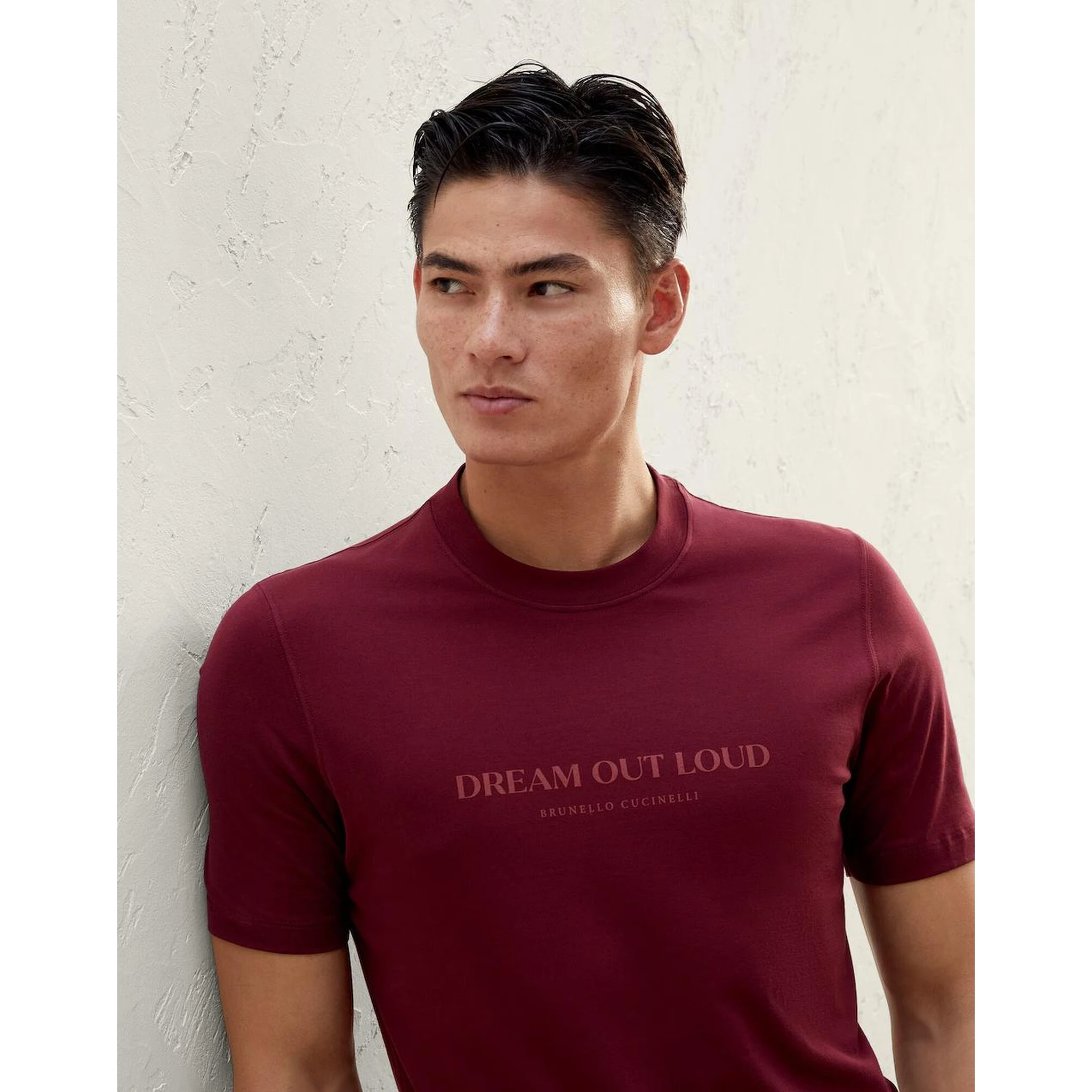 Burgundy Cotton T-Shirt