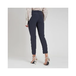 Blue Acetate Casual Pants