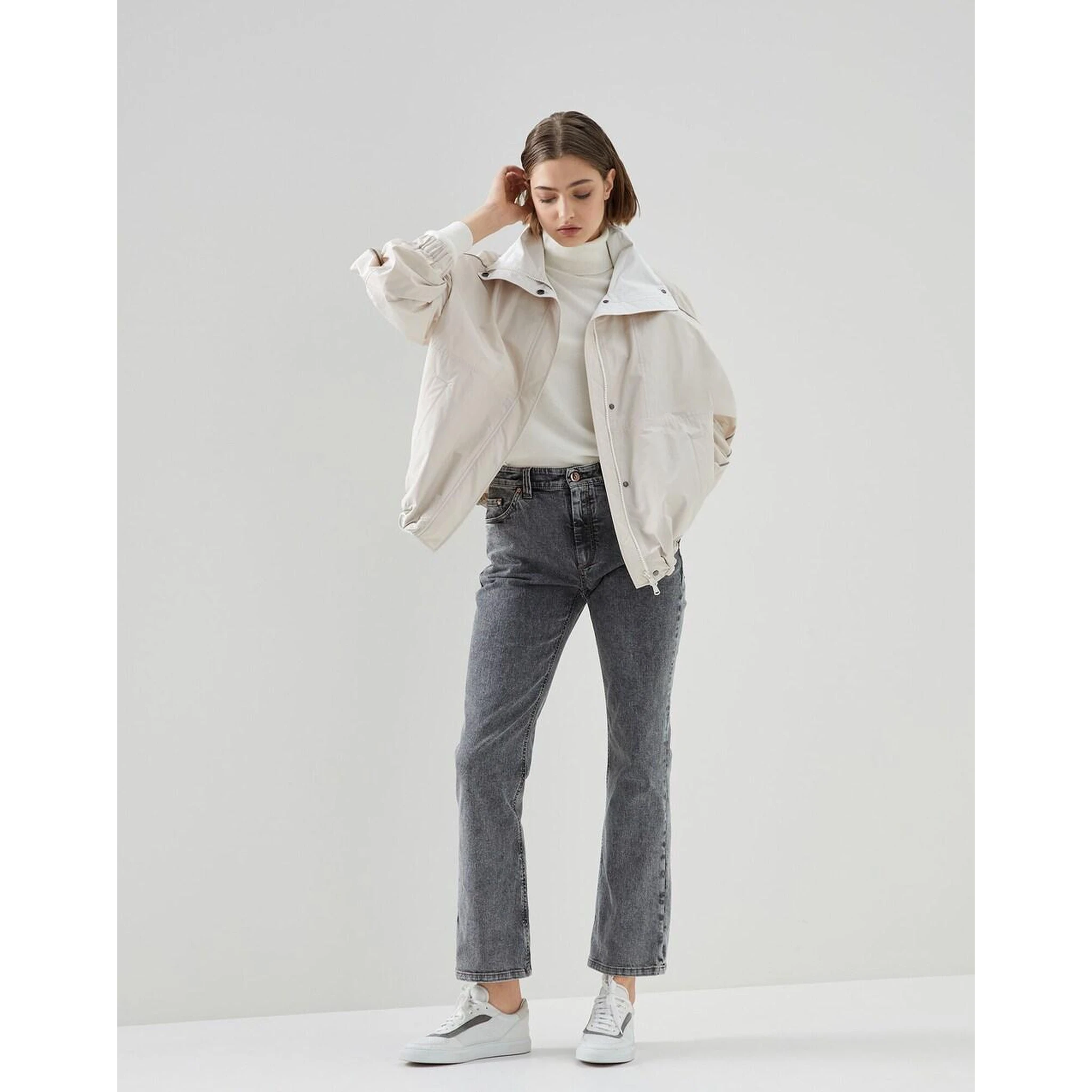 Multicolor Cotton Straight-Leg Jeans