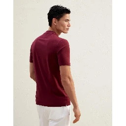 Burgundy Cotton T-Shirt