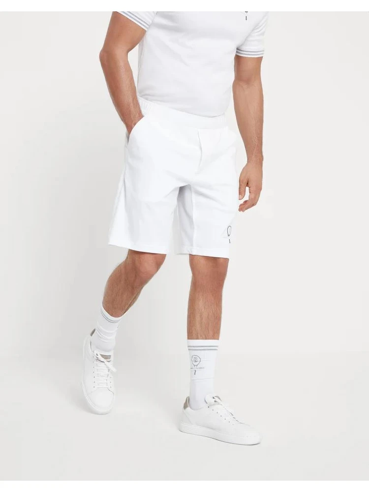 White Cotton Shorts