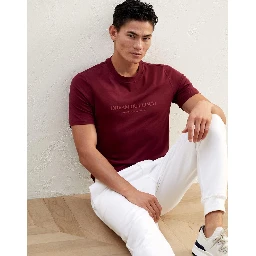 Burgundy Cotton T-Shirt